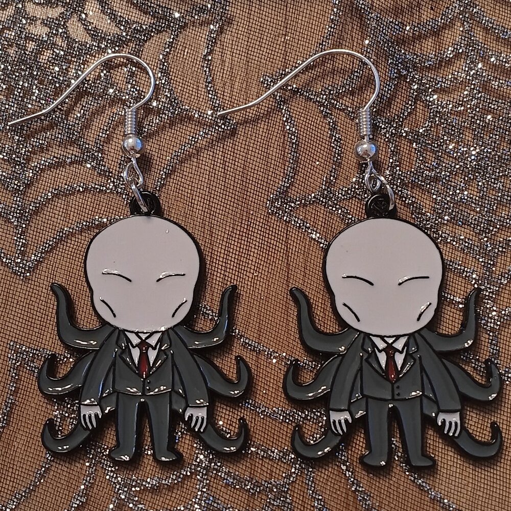 Handmade SLENDERMAN HORROR Earrings